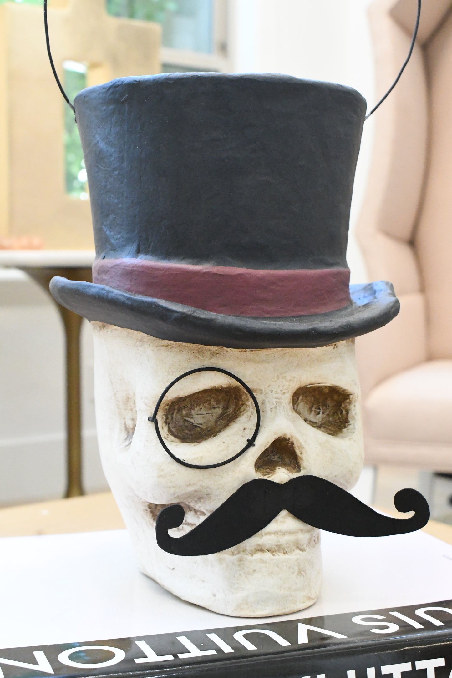 Top Hat Skull Candy Bucket