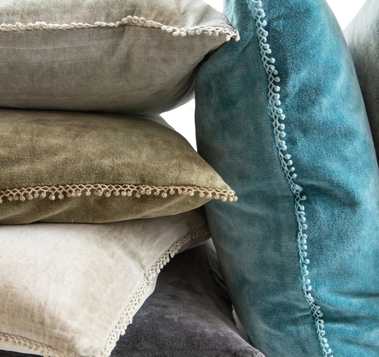 Green Velvet Pillow